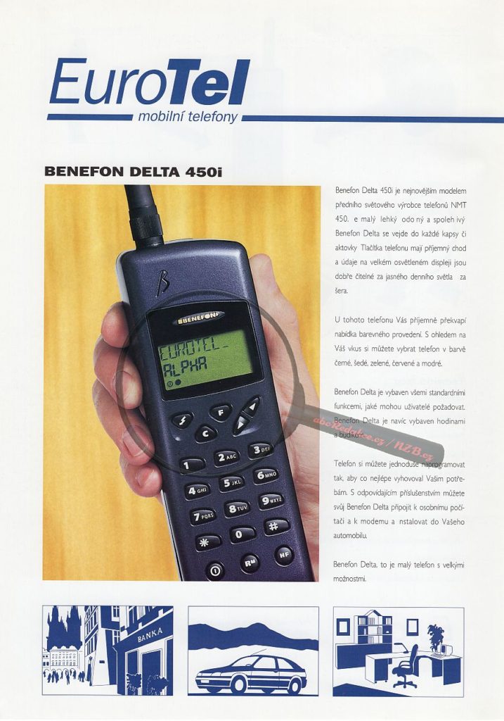 Historie mobilních telefonů: Beneton Delta