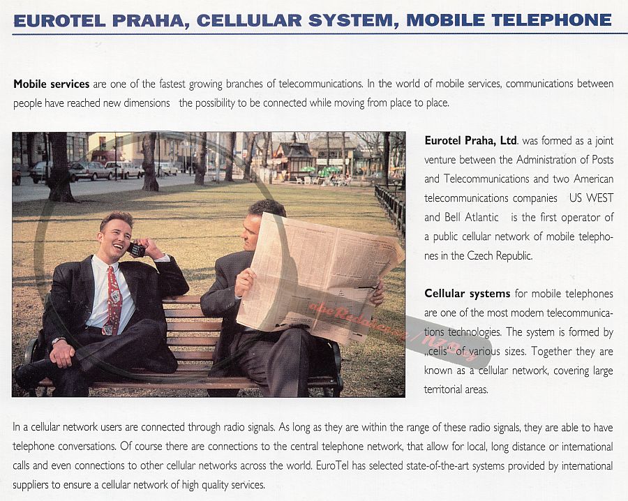 Historie mobilního telefonování: Celulární radiová síť