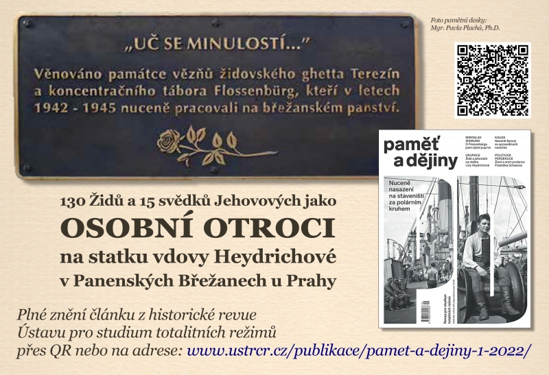 Lina Heydrichová a její svědkové Jehovovi na panství Panenské Břežany