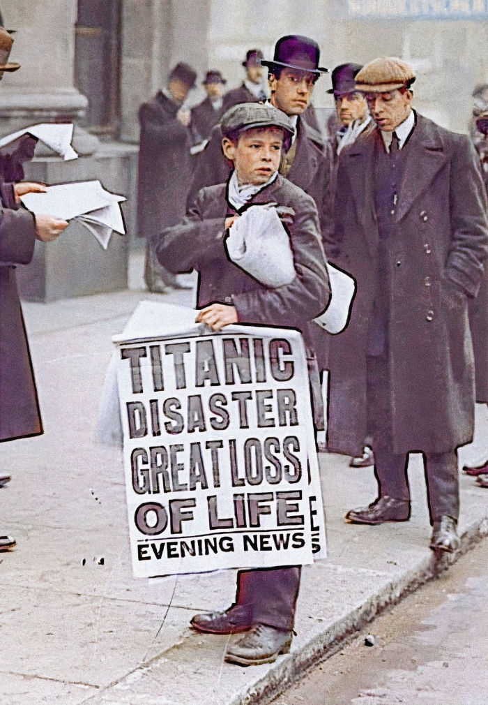 Parník Titanic se potopil